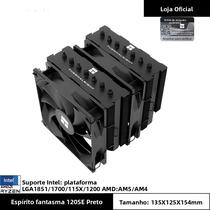 Black Thermalright Phantom Spirit 120 SE CPU Cooler Dual Tower Dual Fan 7x6mm Tubo De Calor Nano