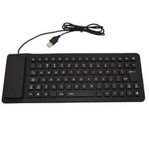 BLACKFoldable USB Wired Keyboard - Teclado portátil com 8