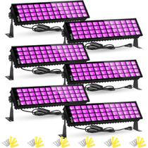 Blacklight Bar TigQiang 120W LED, pacote com 6 unidades para 500 m² com interruptor+plugue