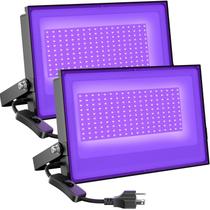 Blacklight Flood Light Onforu, pacote com 2, luz preta LED de 100 W