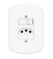 Blanc Interruptor 1 Simples + Tomada 20 Amperes Fame Blanc Interruptor 1 Simples + Tomada 20 Amperes Fame