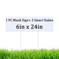 Blank Yard Signs GameExcel, 6 x 24 polegadas, impermeável, 1 unidade