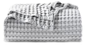 Blanket Bedsure Cooling Cotton Waffle King Size Cinza