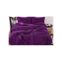 Blanket Down Furry Winter 1,5 quadrados de pele de chiporro roxa