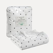 Blanket Lane Linen Cooling King Size Black Polka Dot