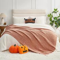 Blanket Snuggle Sac Orange Fall Twin Size Microfiber