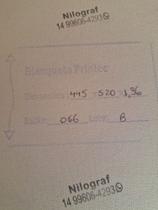 BLANQ PRINTEC 066 F 445x520x1,96mm PARA IMPRESSORA OFFSET GTO 52