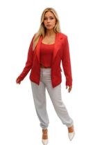 Blaser Feminino Acetinado FitWell