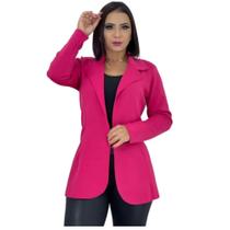 Blaser Longo Neoprene Sobretudo Acinturado Pink Tam M Blaser Longo Neoprene Sobretudo Acinturado Pink Tam M