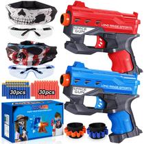 Blaster Guns TioPlior - Pacote com 2 Pistolas, 60 Balas e 2 Pulseiras (6+ anos) Blaster Guns TioPlior - Pacote com 2 Pistolas, 60 Balas e 2 Pulseiras (6+ anos)