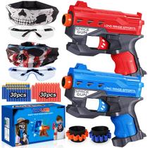 Blaster Guns TioPlior - Pacote com 2 Pistolas, 60 Balas e 2 Pulseiras (6+ anos)