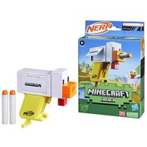 Blaster Nerf Microshots Minecraft Chicken com 2 dardos