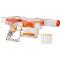 Blaster Nerf Modulus Ghost Ops Shadow ICS-6 com luz e 6 dardos