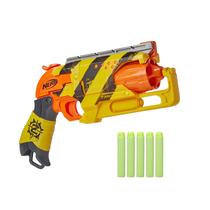 Blaster Nerf Zombie Strike Hammershot com 5 dardos
