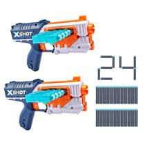 Blaster X-Shot Excel Quick Slide - Pacote com 2 Unidades e 24 Dardos