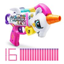 Blaster ZURU XSHOT Blastercorn Unicorn com 16 dardos