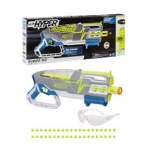 Blasters de espuma de brinquedo Nerf Hyper Siege-50 com 40 Hyper Rounds