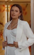 Blazer Acinturado Branco - M (veste 38/40)