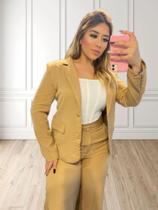 Blazer alafaitaria nude feminino