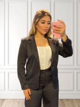 Blazer alafaitaria preto feminino