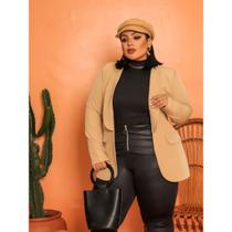 Blazer Alfaiaratia Plus Size Elegante Musso Terninho G1 G2 G3
