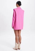 Blazer alfaiataria alongado risca de giz myft feminino