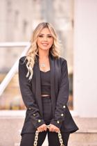 Blazer alfaiataria feminino luxo