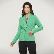 Blazer Alfaiataria Malha Power Verde Bottega Feminino Miss Joy 7244 Blazer Alfaiataria Malha Power Verde Bottega Feminino Miss Joy 7244