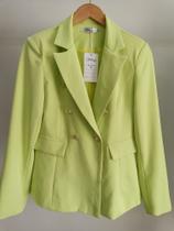 Blazer alfaiataria verde lima