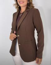 BLAZER ALFAIATARIA YEGRINA cor:MarromTamanho:M