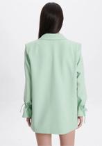 Blazer alongado com amarracao myft feminino