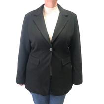 Blazer Alpelo Lã Médio com Um Botão Preto 20800087 Blazer Alpelo Lã Médio com Um Botão Preto 20800087