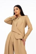 Blazer assimetrico em crepe - be carmell Blazer assimetrico em crepe - be carmell