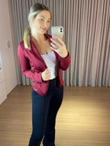 Blazer Blusa Casaco Vermelho Vinho Bordô Blazer Blusa Casaco Vermelho Vinho Bordô