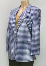 Blazer Branco e azul tamanho P Blazer Branco e azul tamanho P