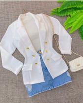 Blazer branco tamanho g Blazer branco tamanho g