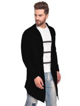 Blazer Cardigan Longo Masculino Casaco Estiloso Fashion