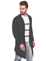 Blazer Cardigan Longo Masculino Casaco Estiloso Fashion