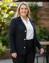 Blazer Casaco Feminino Plus Size Neopreme Inverno + Blusa sueter Manga Longa