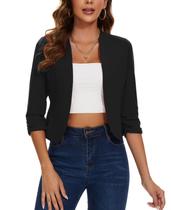 Blazer, casaco MINTLIMIT, cortado para mulheres, preto, tamanho L Blazer, casaco MINTLIMIT, cortado para mulheres, preto, tamanho L
