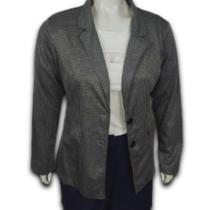 Blazer Casaquinho Max Alfaiataria Feminino Jacquard Plus Size Blazer Casaquinho Max Alfaiataria Feminino Jacquard Plus Size