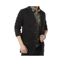 Blazer Casual De Algodão Solto Para Homens De Meia-Idade, Estilo Britânico Com Três Botões Blazer Casual De Algodão Solto Para Homens De Meia-Idade, Estilo Britânico Com Três Botões