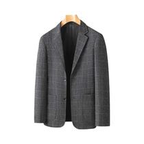 Blazer Casual Masculino Para Negócios, Estilo Britânico Solto Para Profissionais De Meia-Idade,