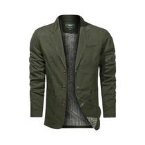 Blazer Casual Slim Fit Masculino Moda Primavera Outono Trajes Elegantes Marca Tops