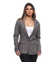 Blazer Cinza Alfaiataria Dia a Dia Blazer Cinza Alfaiataria Dia a Dia