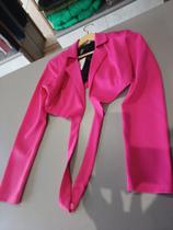Blazer cropped alfaiataria