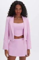 Blazer curto manga longa myft feminino