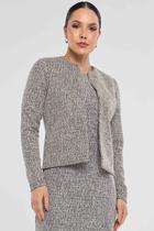 Blazer Curto PKS Alfaiataria Tweed Elegance Preto