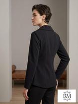 Blazer Curto,Viscolinho, Preto, Fechamento Botão, Bolso Fake, Forro, Lilaísa BM1353 Tamanho:M Blazer Curto,Viscolinho, Preto, Fechamento Botão, Bolso Fake, Forro, Lilaísa BM1353 Tamanho:M