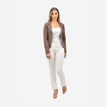 Blazer d'italy feminino (4985) - marrom Blazer d'italy feminino (4985) - marrom